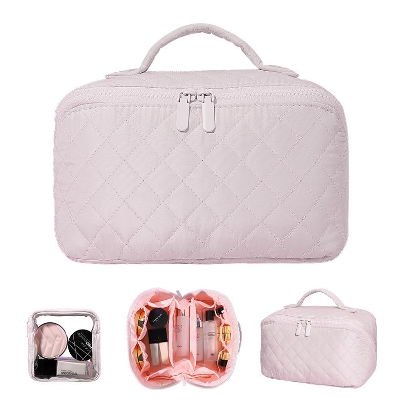 Cosmetic Bags Large-capacity hand-held makeup brush storage bag high-end travel toiletries bag