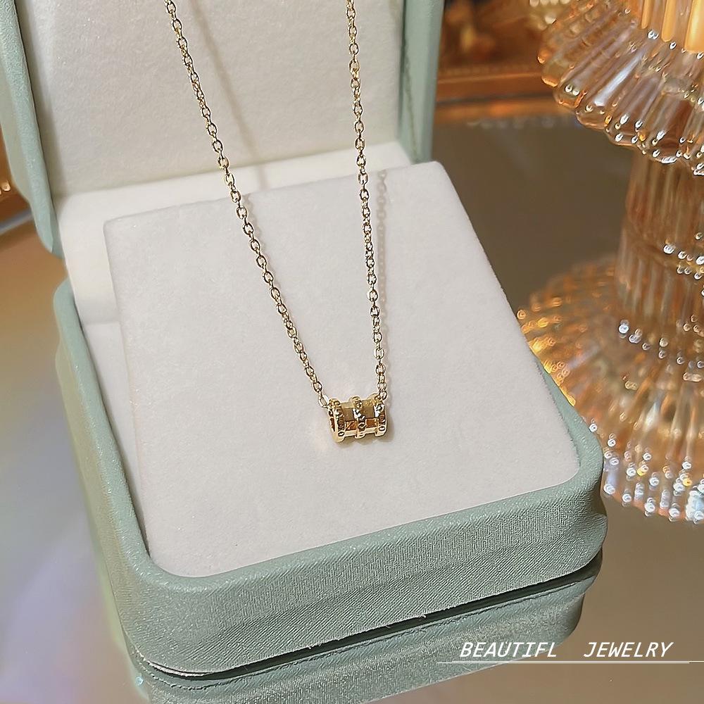 Korea's Best-Selling Clavicle Pendant Necklace - Super Fairy Titanium Steel Jewelry for Women