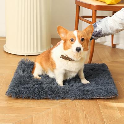 Hundekäfigmatte Doppellagig Verdickt Maschinenwaschbar Hundehütte Matte Feuchtigkeitsbeständig und Universell für Alle Jahreszeiten für Beidseitige Haustiermatten