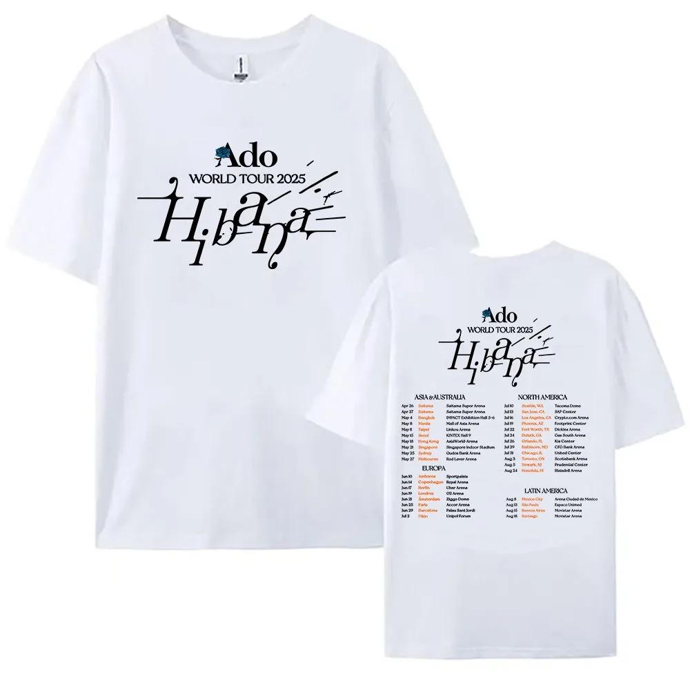 Japanese Singer Ado Hibana World Tour Graphic Tees Fashion Vintage Short Sleeve Tshirts Men Women Casual Loose Cotton Tshirt