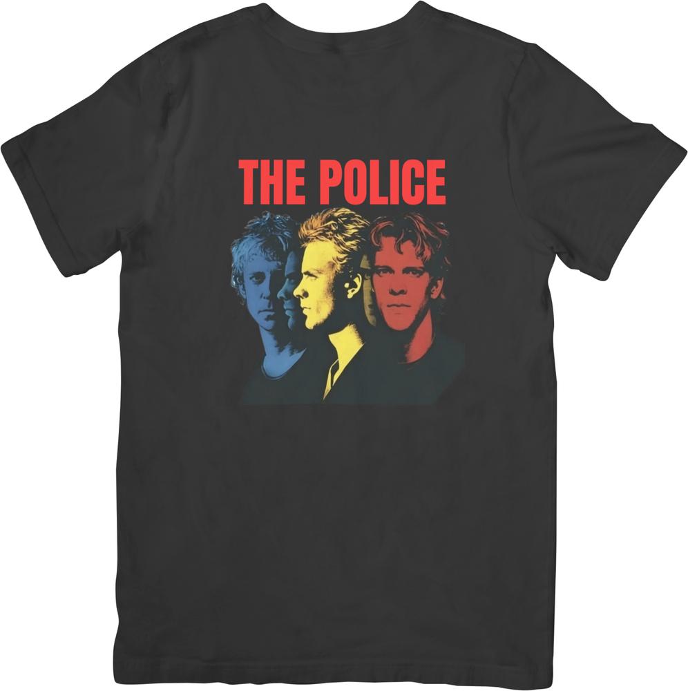 La collection Police Vintage Rétro Coupe pour Unisexe femmes T-shirts en Coton de Qualité