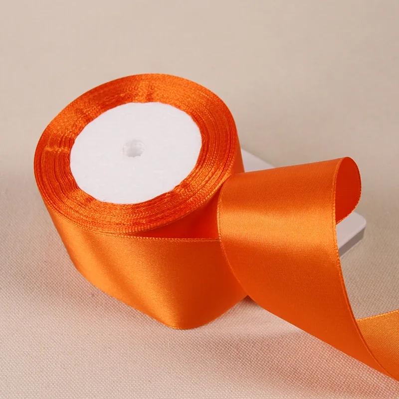 25Yards/Roll 6mm-50mm Ribbons DIY Bow Crafts Polyester Satin Ribbons Christmas Home Decor Accessories Tape Wedding Gift Wrapping