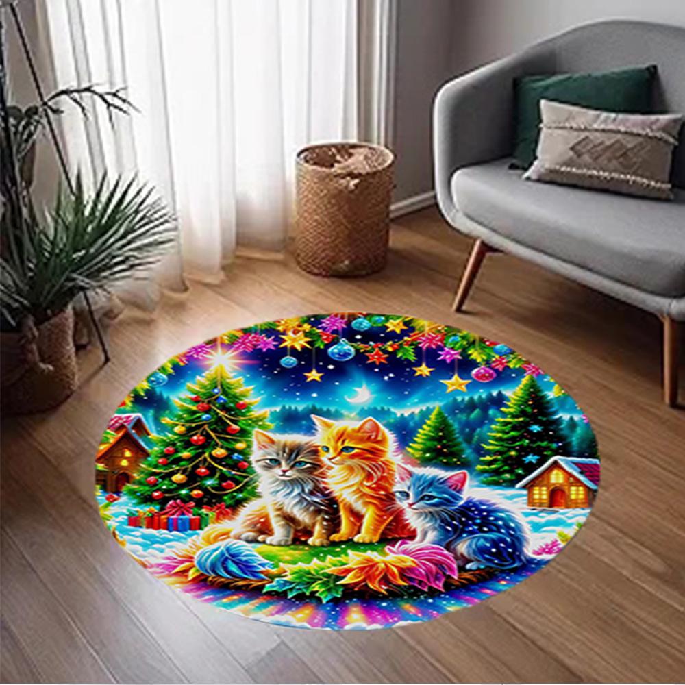 1pc Home Carpet Colorful Floral Design Rug Non Slip Office Decor Gift Living Room Bedroom