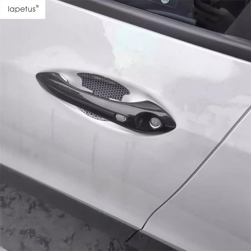 Car Door Handle Bowl Cap Pull Doorknob Catch Decoration Cover Trim For Chevrolet Tracker Trax  2024 Carbon Fiber Accessories