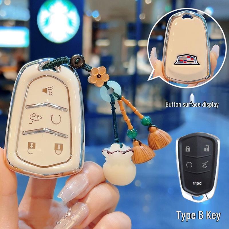 Cadillac Schlüsseletui für XT4, XT5, CT5, CT6, CT4, ATSL und GT4 - Speziell für Frauen entwickelt