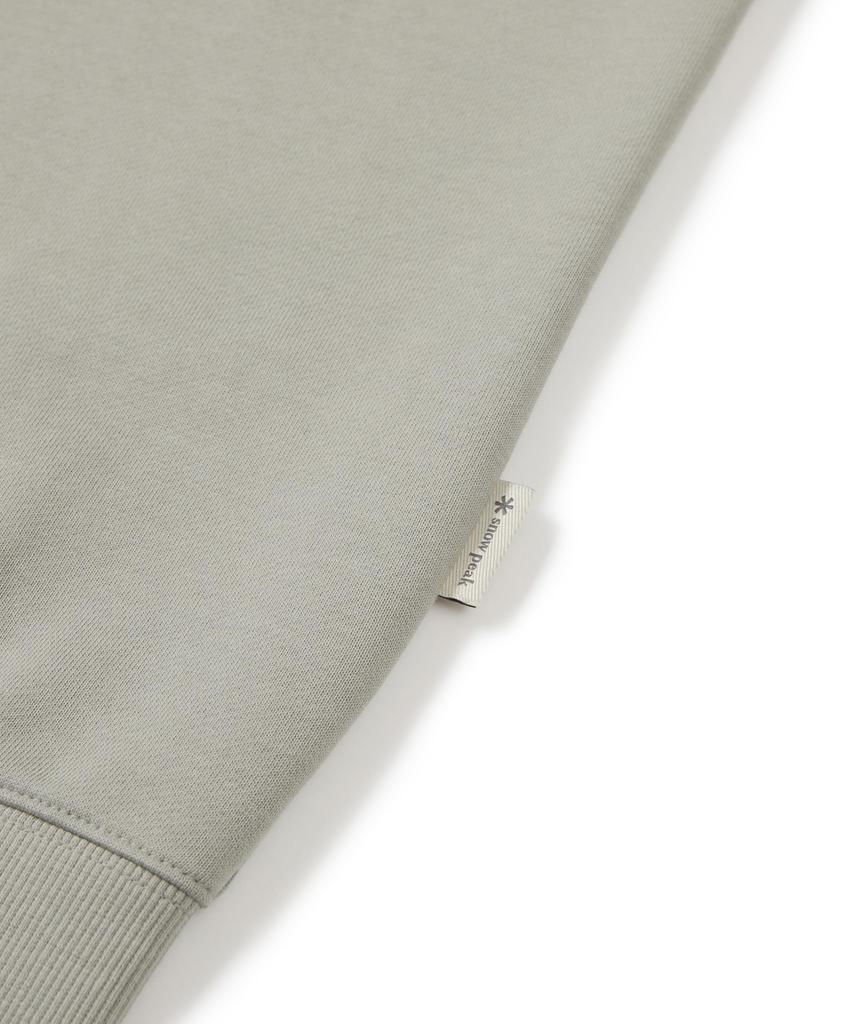 Snow Peak Jersey Basic Sweatshirt, Size L, GS-S25SMFHT50, Perfect for Camping, Outdoor Activities, and Festivals.