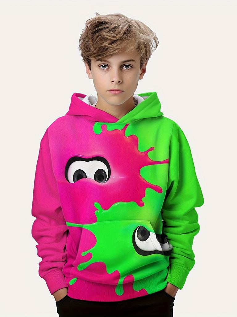 Kids Clothes Boys Hoodies Long Sleeve 3D Print Children Spring Fall Clothes Casual Stylish Outdoor Boys Clothing Pullover Tops