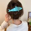 Swallowtail Marble Hair Claw Clip Barrette Duckbill for Women Crab Whale Hairpin Ponytail Headwear Acetate Hair Accessories