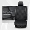 Universal Nappa Leather Car Seat Cushion: Star Embroidered, Backless, Non-Slip, Three-Piece Set