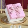 Pink Festival Gift Box Bow Birthday Gift Box Socks Christmas Gift Packaging Box  Father's Day