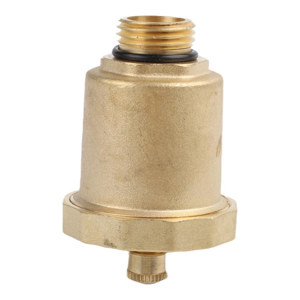 HVAC System Automatic Float Valve Brass Exhaust Valve with Air Bleeder Vent Valve No Water Leakage Maximum Pressure 150 PSI