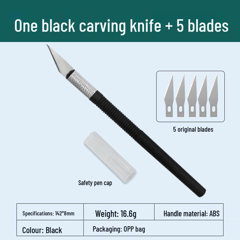 Precision Art Knife for Students - Ideal for Paper Cutting, Stamp Carving & Crafting