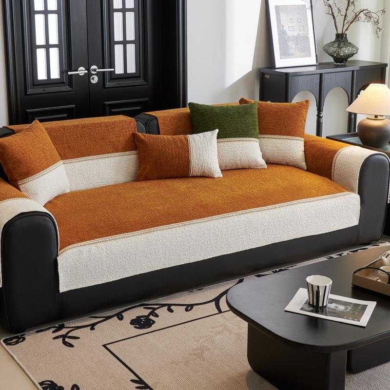 New Chenille Sofa Cushion Is Universal In All Seasons, Fashionable And Advanced, Simple And Modern Non-Slip Sofa Cushion