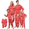 Print Cute Family Set Pajamas, Home Clothes, Family Set Long Sleeve Top Pants Set
