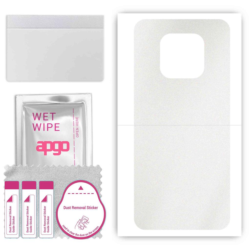 apgo Protective Skin Sticker for the Back Compatible with Honor Play5 VITALITY, Wrap Film, Foil, Vinyl - Pattern Matte Transparent