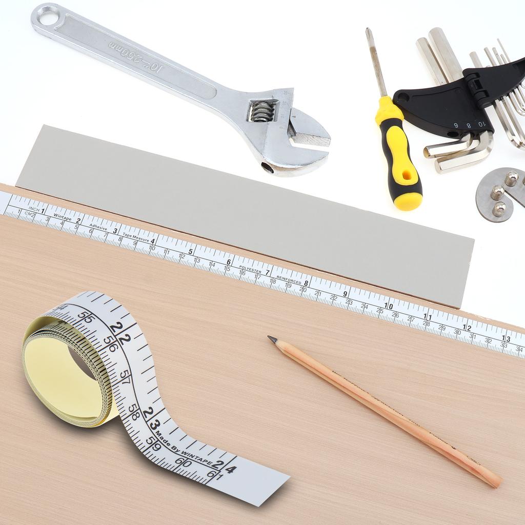 60c m to 150c m Adhesive Measuring Tape Imperial Metric Scales Peel Stick Workbench Table Saw Drafting Table Heavy Duty