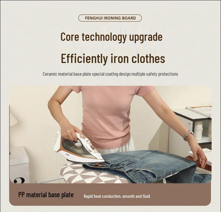 Compact Folding Ironing Board for Household Use