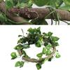 Rattan Reptile Vines Set Climbing Parts Easy To Install Reptile Habitat with Suction Cups Lizard Terrarium Decor Pet Supplies