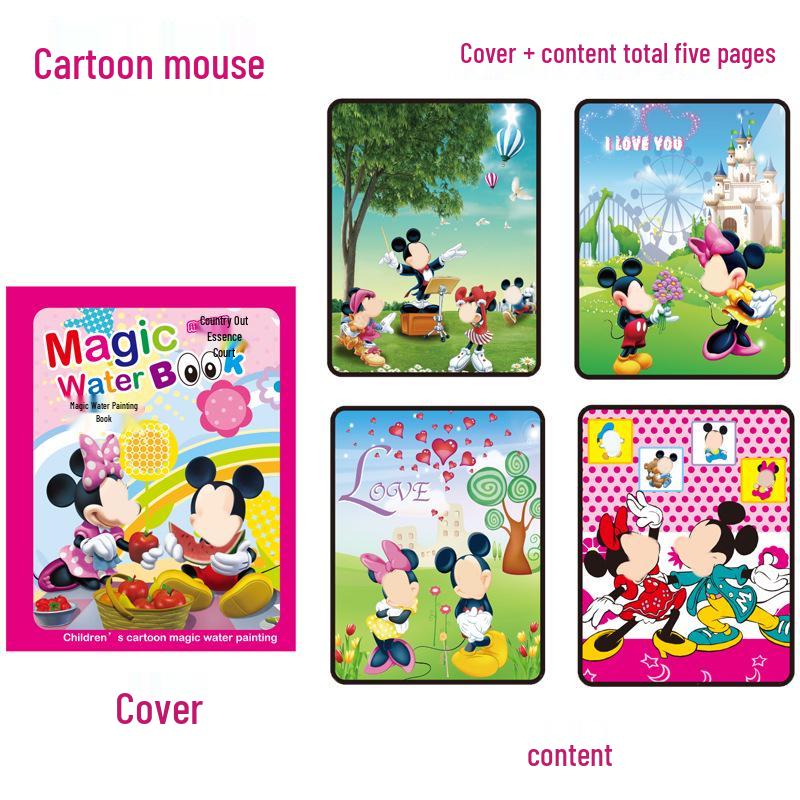 Children's Reusable Magic Water Painting Book: Educational Drawing & Coloring Set
