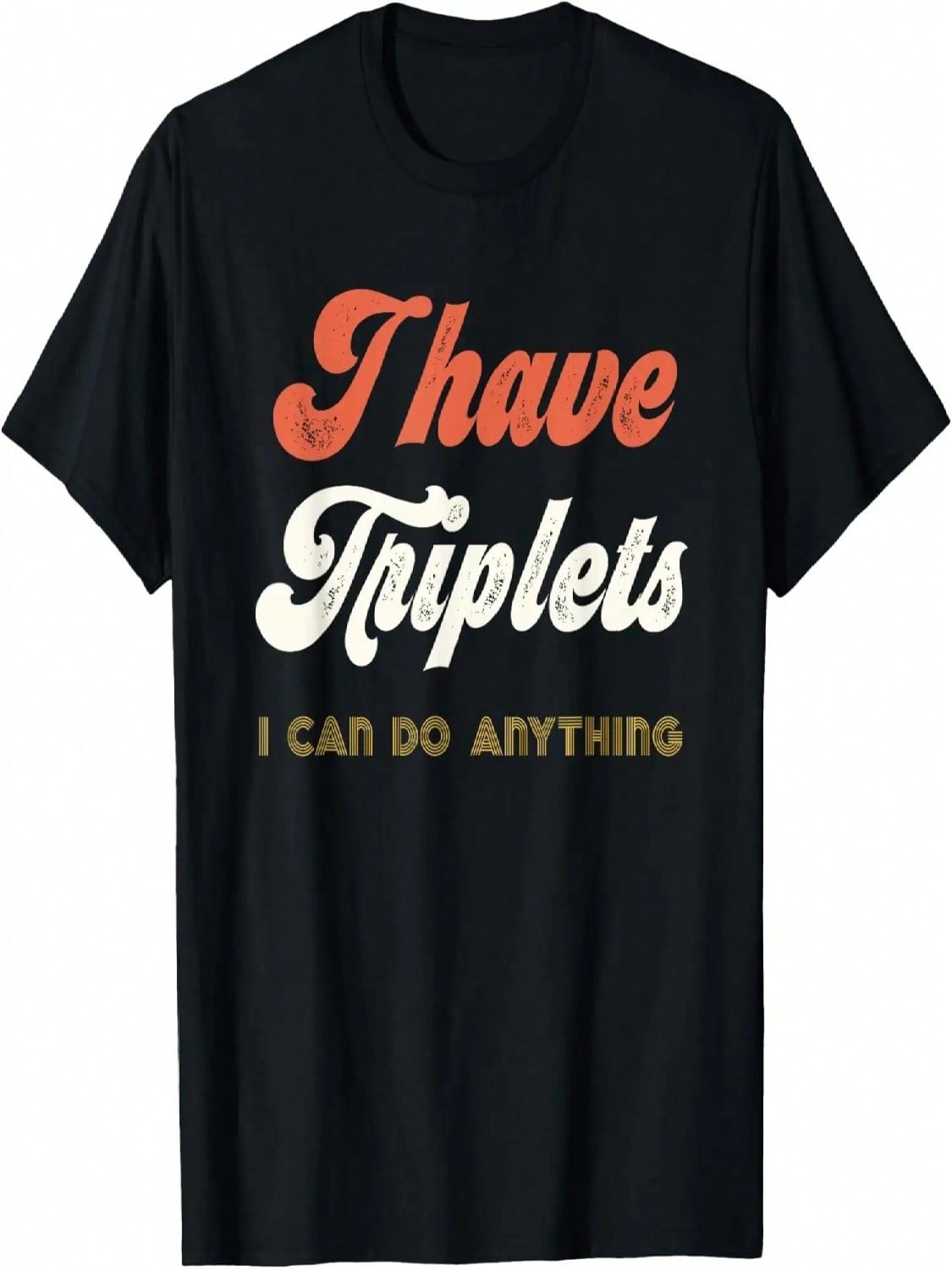Retro Triplet Mom Of Triplets Dad Cubed For  Make Triplet T-Shirt S разноцветный
