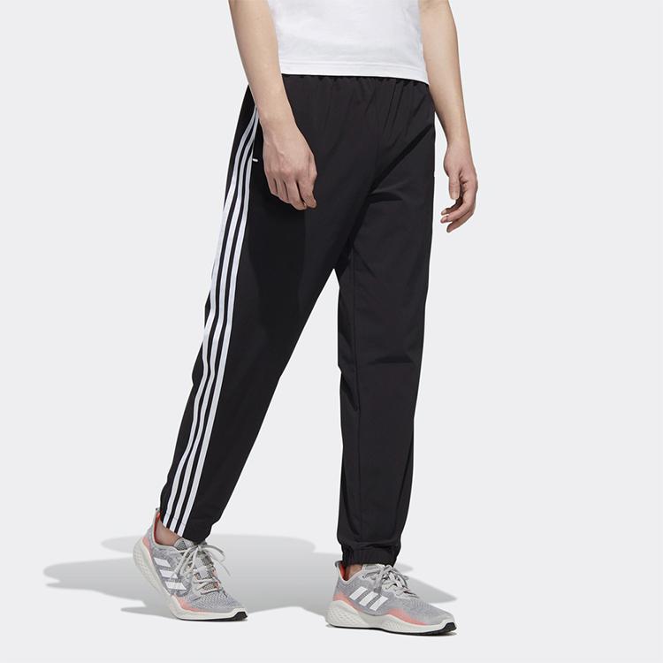 Adidas Pantaloni Casual cu Picior Drept Bărbați Funduri Negru GJ8898