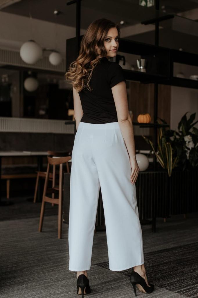 Wide leg trousers T375 black XS