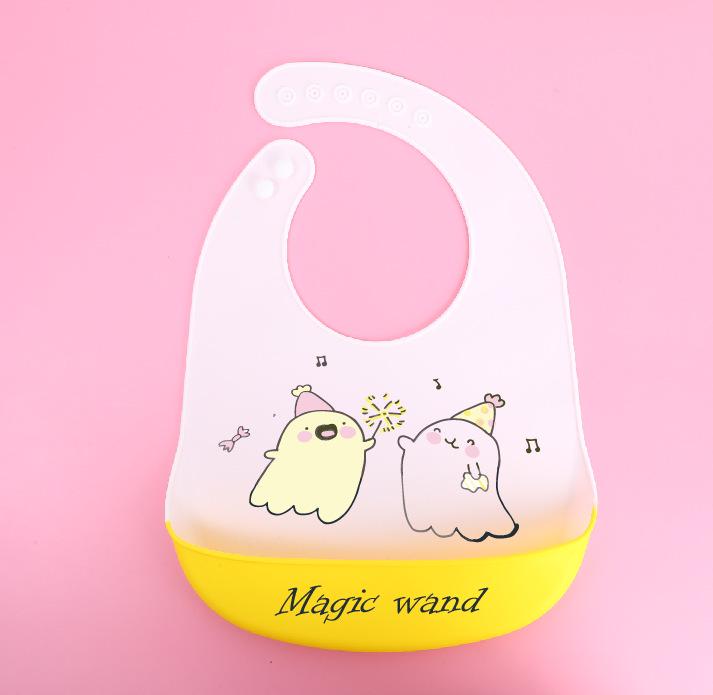 Waterproof Silicone Baby Bib - Large, Wash-Free, Drool & Meal Bib for Newborns and Children