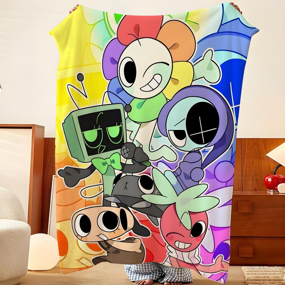 Game D-Dandys W-World Throw Flannel Throw Blanket, Lightweight Cozy, Durable Washable cute Cool 75cmx90cm