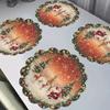 Reindeer Christmas Hat Non-Slip Absorbent Table Mat - Dirt-Resistant & Splash-Proof Placemat