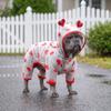 High Visibility Dog Rain Cloak Waterproof Pet Clothes Pet Rain Jacket  for Walking