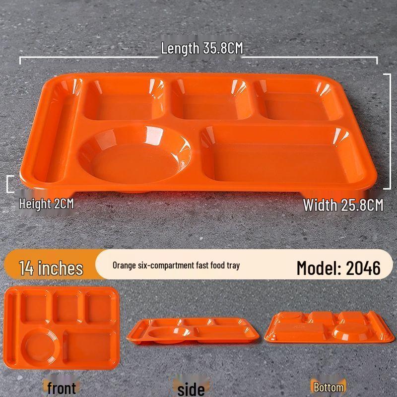 Commercial Melamine Rectangular Meal Tray