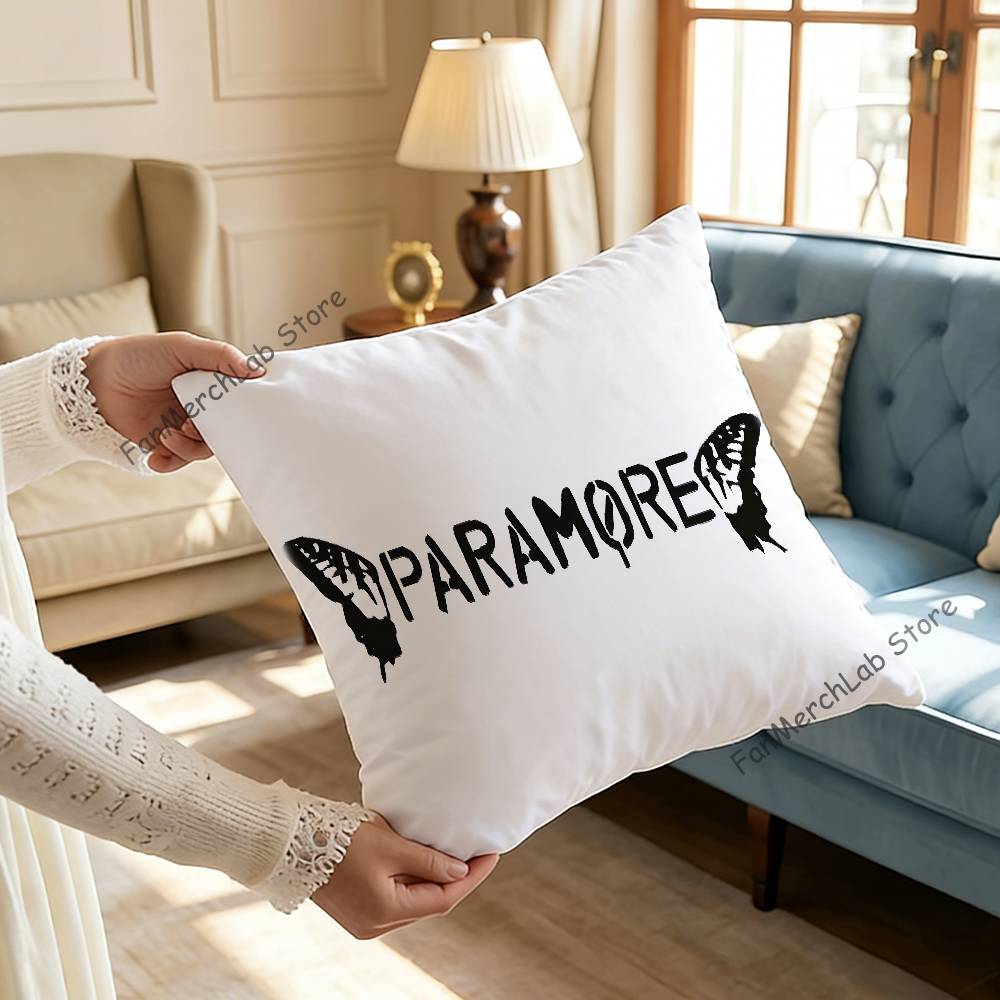 Band PParamore Pillow Case For Sofa Decor Car Office Room Printing Cushion Cover Decorations and Protector