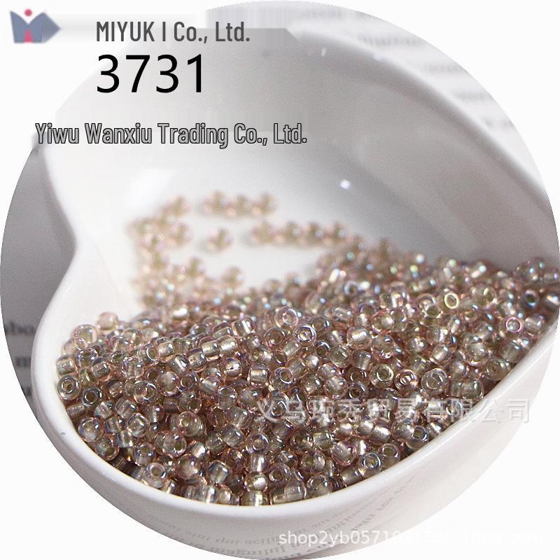 Miyuki 3mm Iridescent Silver-Lined Seed Beads for DIY Crafting, Bracelets, and Necklaces