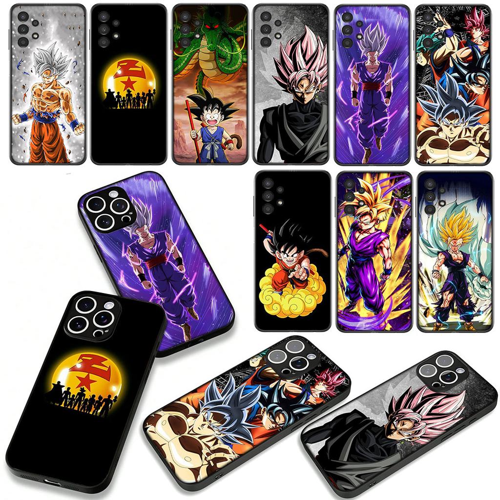 Cover for Samsung Galaxy S25 S23 S22 S24 FE Ultra Plus A56 A05 A06 A15 A16 A57 S7 Edge Case Gohan Dragon Son Gokus Ball Super