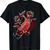 Koi Fish Design Japanese Red Funny T Shirt Vintage Washed Soft Top For Everyday Wear Streetwear Comfortable Casual Homme Unisex