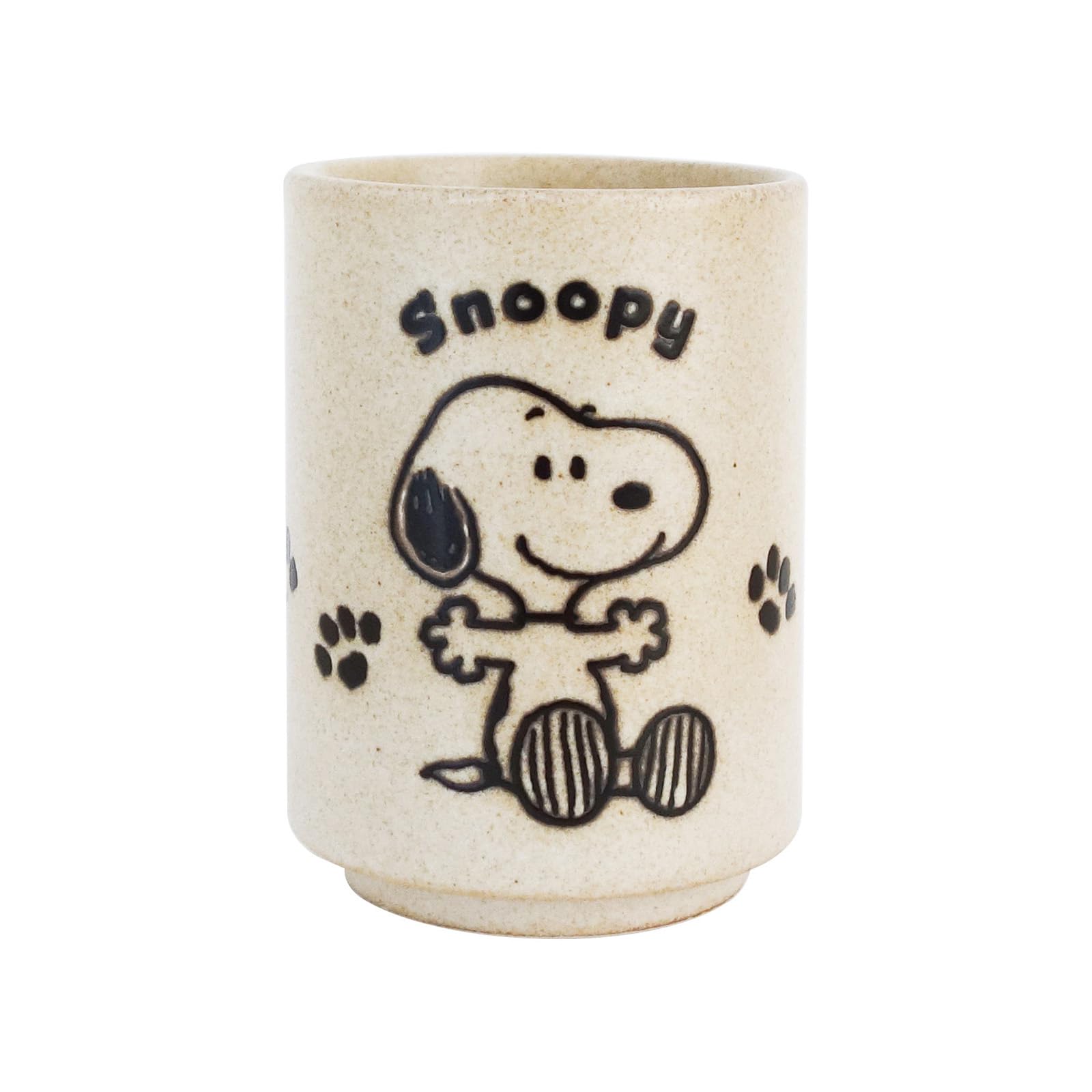 

PEANUTS Snoopy Микроволновая печь и Посудомоечная машина Белый Сделано в 631103 Чайная чашка, 270 мл, Безопасный, Отпечаток лапы, Бежевый, Япония, бежевый