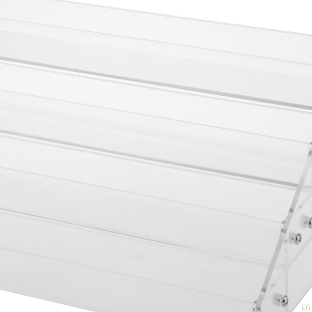 Tiered Acrylic Stands Clear Display Shelf for Cosmetic Cupcakes Model Car