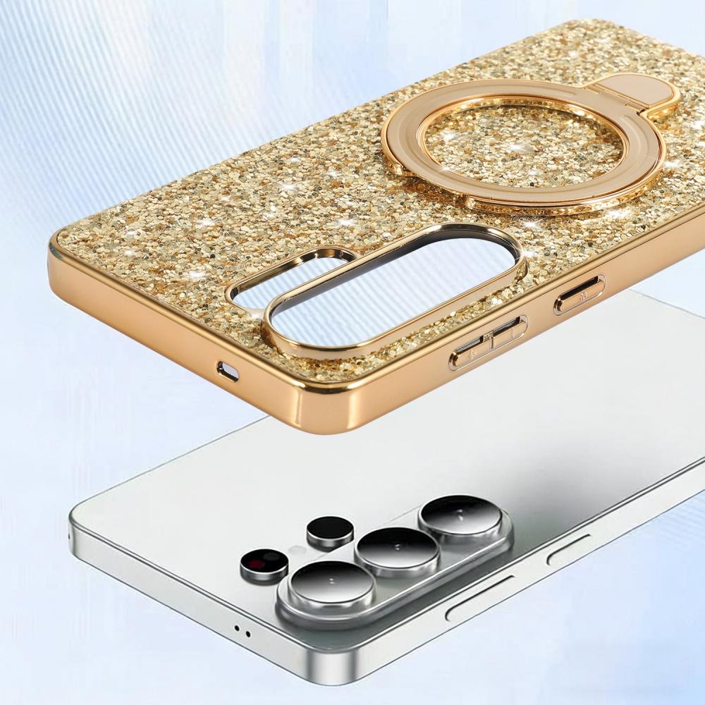Sterren Glitter Pailletten Klapstandaard Hoesje Voor Samsung Galaxy S26 S25 S24 S23 S22 Ultra Plus A55 A56 A26 Luxe Schokbestendig Hoesje