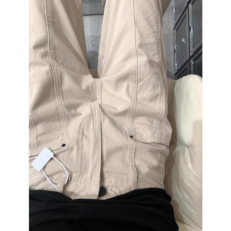 American Retro High Waist Wide Leg Jeans Women Patchwork Design Loose Fit Straight Pants Trendy Spring Autumn Fashion