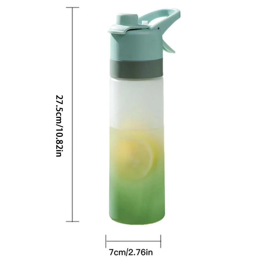 Children's Mug Outdoor Portable Sports Water Bottle Gradient Jet Mug Outdoor Sports Fitness Mug Gradient Frosted Straw Cup