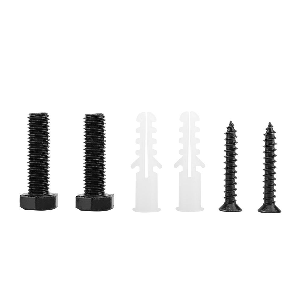 Black Steel Sturdy Durable Door Guide for Sliding Barn Door with 8 Installation Options