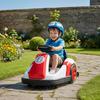 Kinder-Stoßauto 6V, 360° Drehung, elektrisches Kinder-Stoßauto mit Doppelmotor, Musik und Hupe