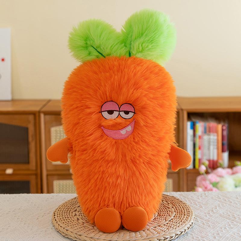 

Подушка-морковь с длинными волосами, креативная забавная плюшевая игрушка, подушка для кровати, кукла, подарок на день рождения, для девочки 50cm（0.35kg） оранжевый