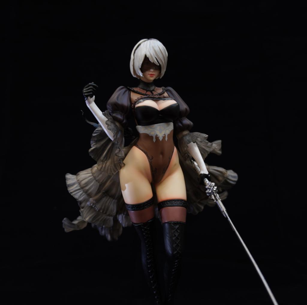 32CM NieR: Automata Yorha Type 2 B 2B YoRHa Ver Girl figure PVC Action Toy Statue Collection Anime Model adult Doll Gift