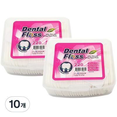 Nić dentystyczna y floss 440 sztuk, 220 sztuk, 10 zestawów