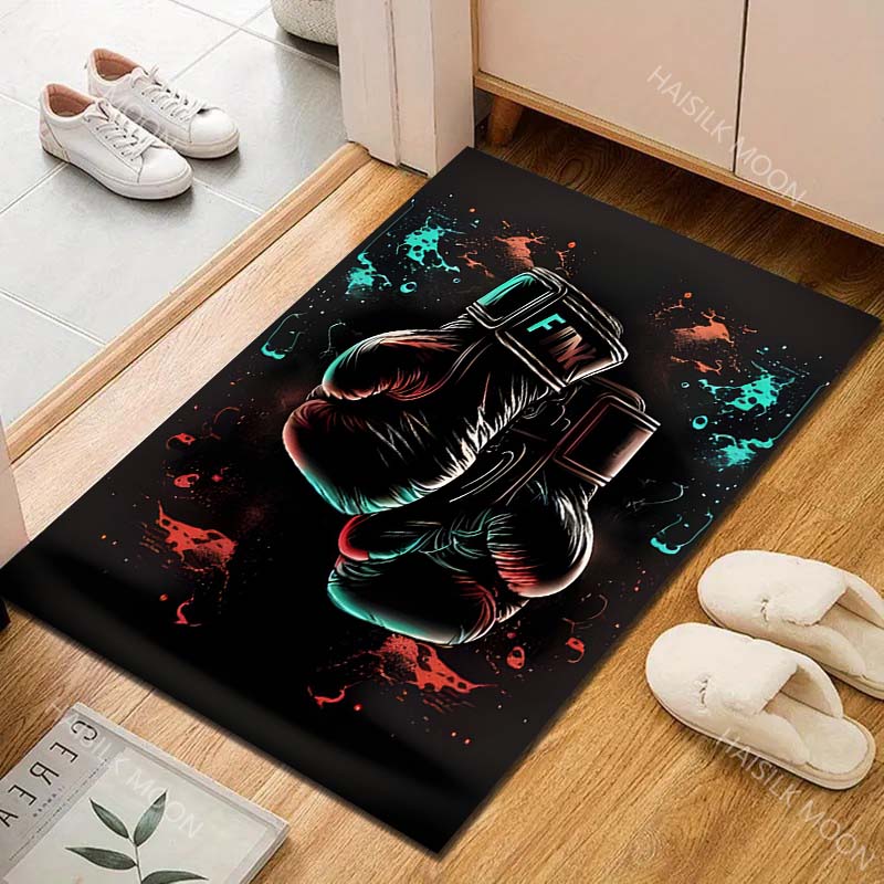 1PC Warrior and dragon, red theme Carpet for Living Room Bedroom Sofa Home Decor Rus Non-slip Floor Mat Luxury Gift