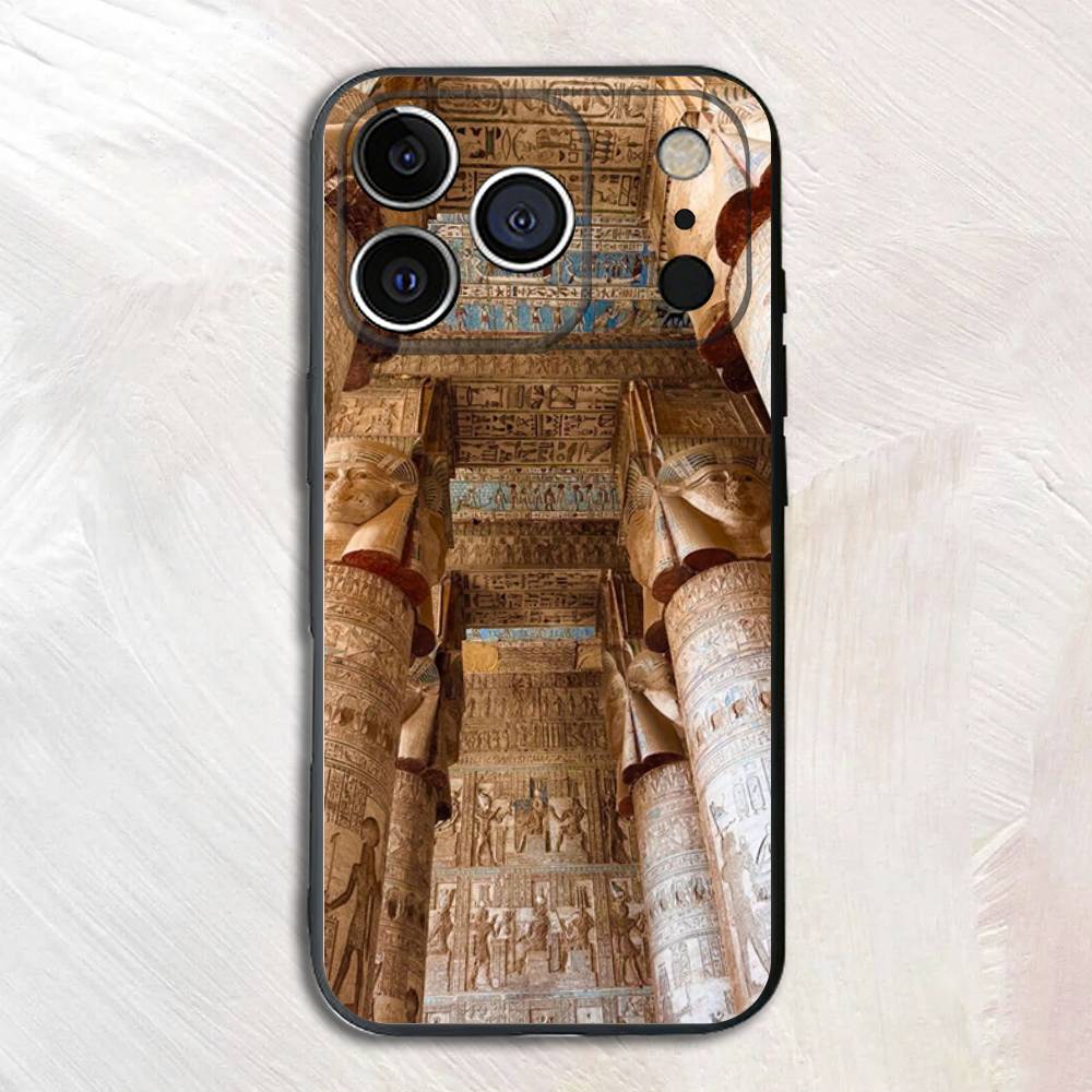 

Images of Egypt Silicone Soft Phone Case For iPhone17,16,15,14,13,12 Pro Max Plus X XR SE Cover iPhone13mini