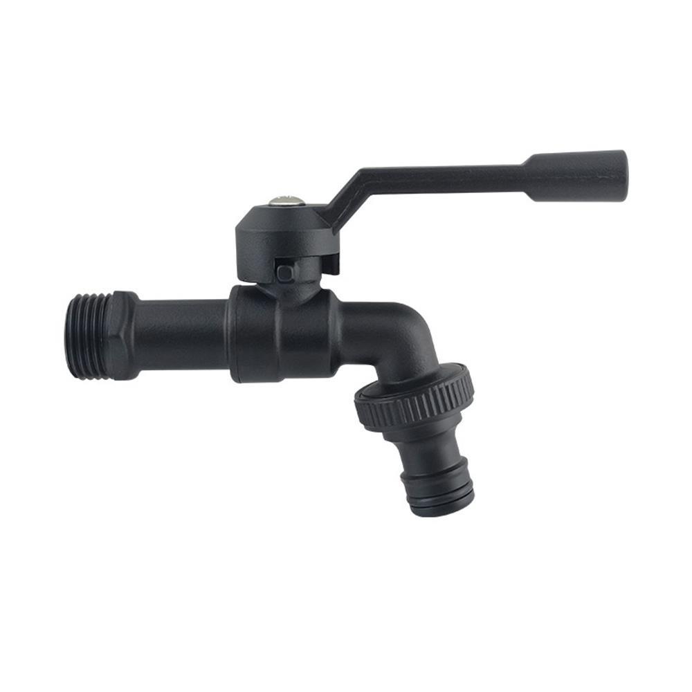 Dual Outlet Brass Garden Hose Faucet Black Washing Machine Bibcocks Anti-Freeze Bibcocks  Garden