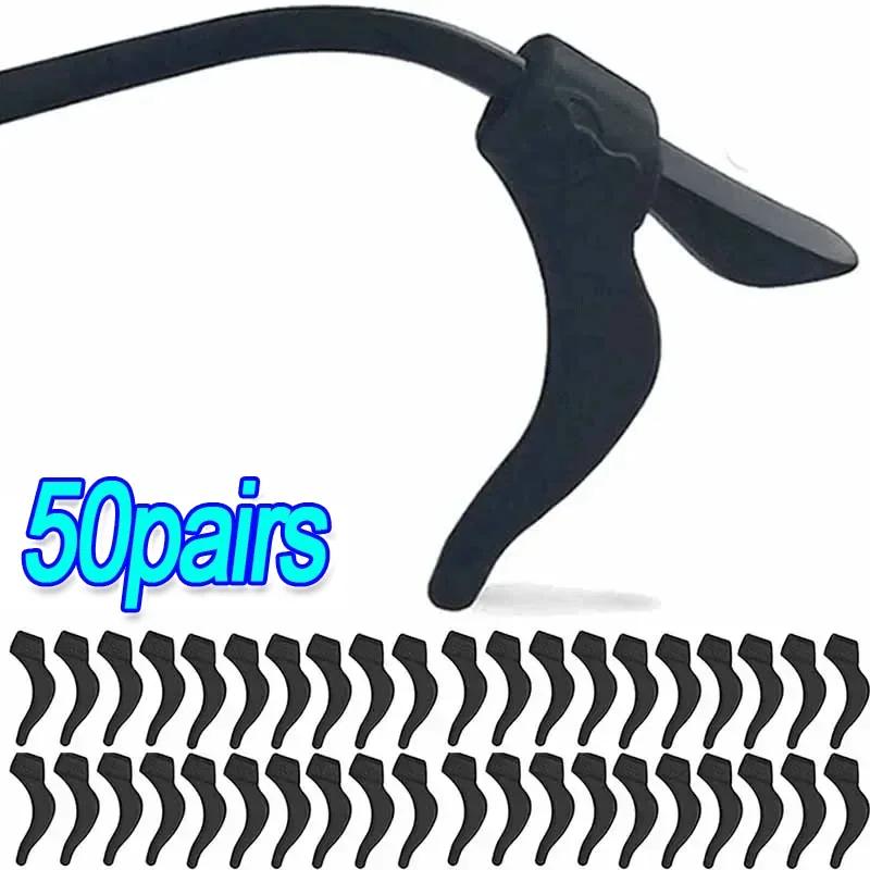 20/100pcs Silicone Anti-slip Ear Hook for Glasses Elastic Grip Temple Tip Stoppers Holder Eyeglasses Eyewear Retainer Holders