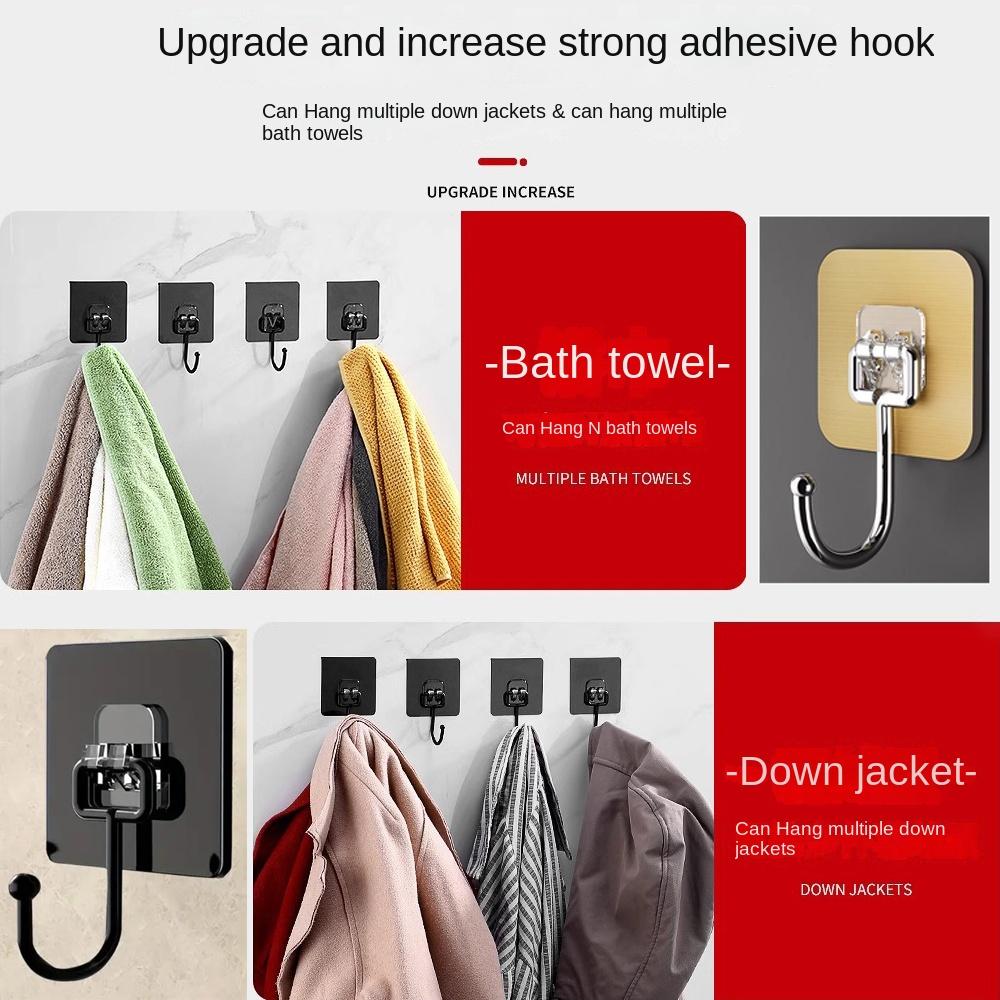 Acrylic Towel Coat Hooks Wall Mounted Key Bag Hooks Fashion Wall Hook